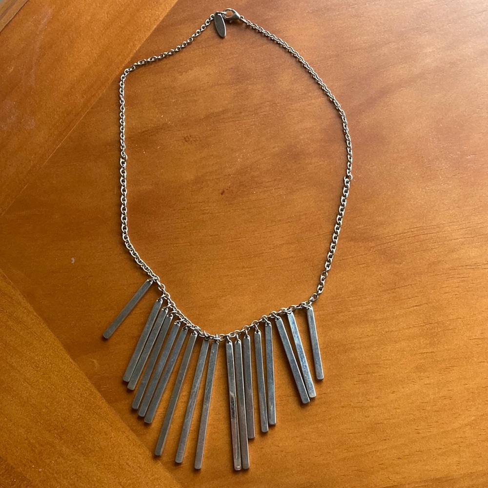Statement Piece Silver-toned Necklace 2/$10 Free With Purchase